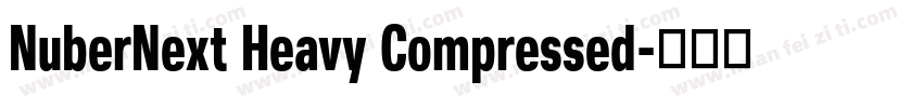 NuberNext Heavy Compressed字体转换